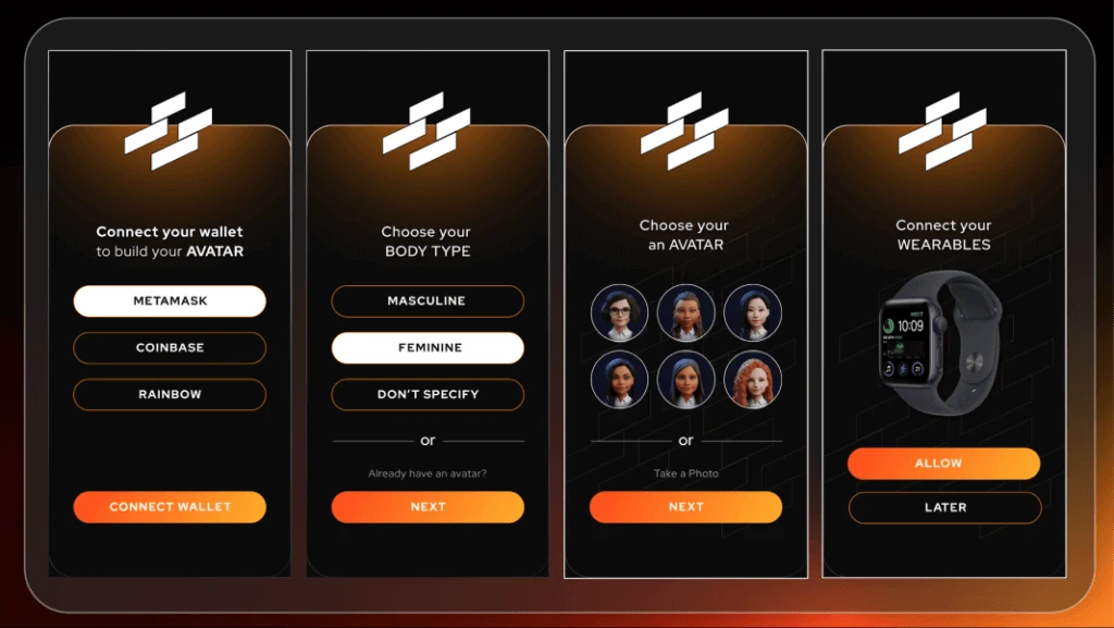 Users create their avatars